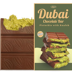 Pistachio Kunafa Chocolate Bar – Viral Dubai Dessert (190g)