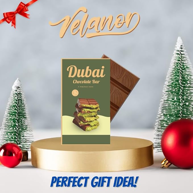 Pistachio Kunafa Chocolate Bar – Viral Dubai Dessert (190g)