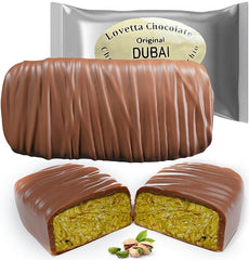 Dubai Pistachio Knafeh Chocolate Bar – Belgian Milk Chocolate Delight (190g)
