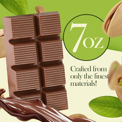 Gourmet Kunafa Pistachio Chocolate Bar – Milk Chocolate Dubai Delight (1 oz / 0.28kg)