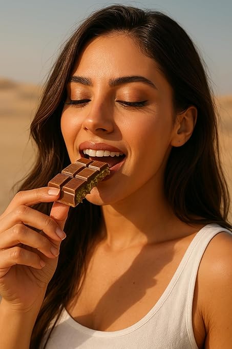 Dubai Pistachio Chocolate Bar – Milk Chocolate with Kataifi Crunch (200g)