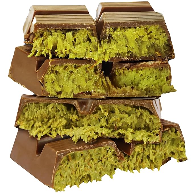 Gourmet Kunafa Pistachio Chocolate Bar – Milk Chocolate Dubai Delight (1 oz / 0.28kg)