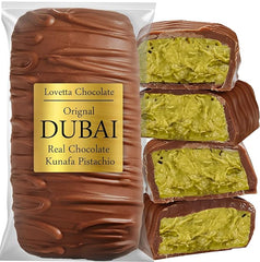 Dubai Pistachio Knafeh Chocolate Bar – Belgian Milk Chocolate Delight (190g)