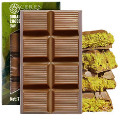 Gourmet Kunafa Pistachio Chocolate Bar – Milk Chocolate Dubai Delight (1 oz / 0.28kg)