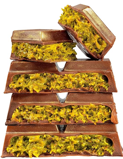 Dubai Pistachio Chocolate Bar – Milk Chocolate with Kataifi Crunch (200g)